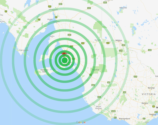 Region map for SA