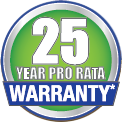 25 Year Pro Rata Warranty